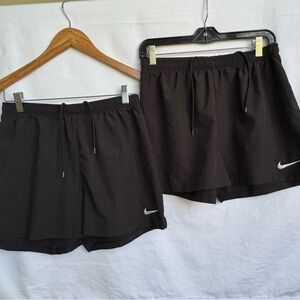 2 Pairs Nike Dri-FIT Black Shorts Size M Women